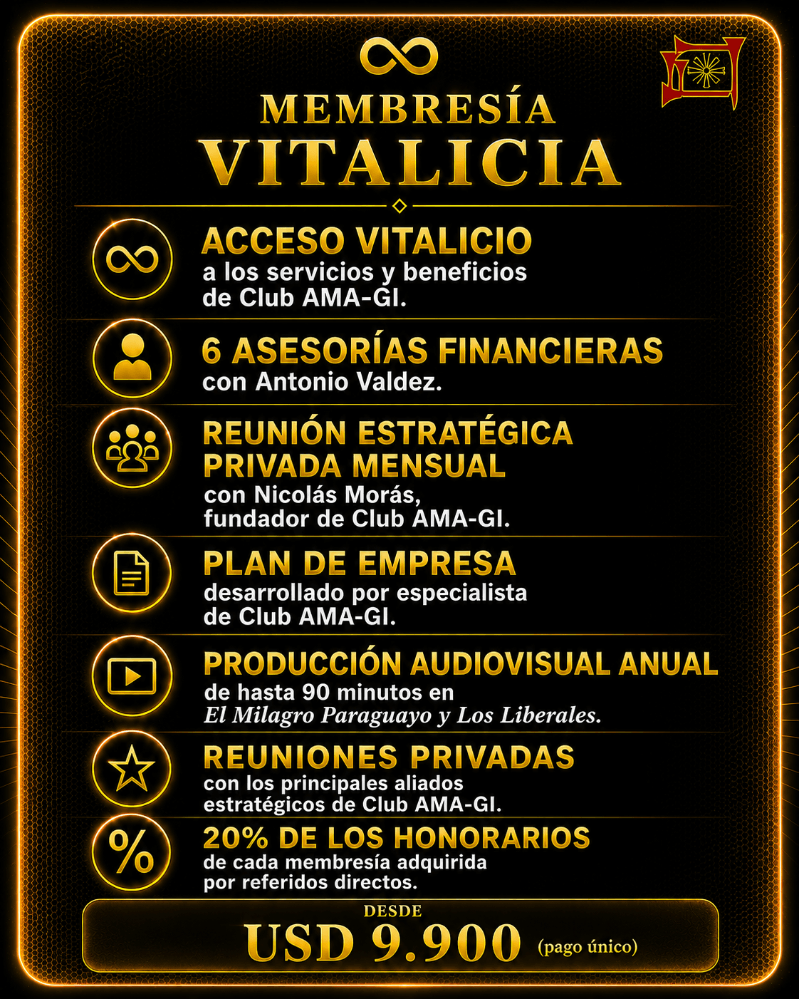 Membresía vitalicia