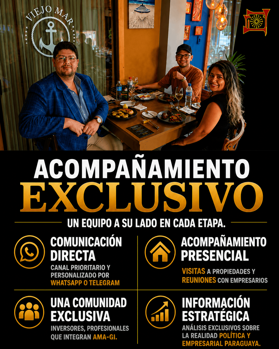 Acompañamiento exclusivo